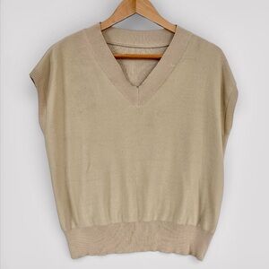 Maeve from Anthropologie V-Neck Knit Sweater Vest